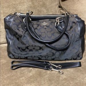 Coach luggage style tote